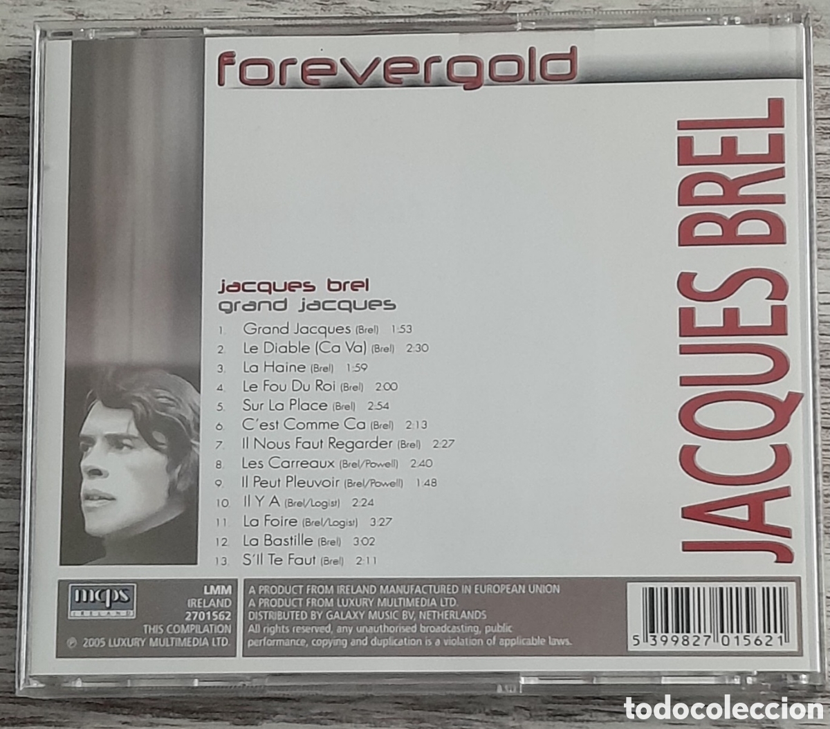CDs de m&uacute;sica: JACQUES BREL - FOREVERGOLD - Foto 2