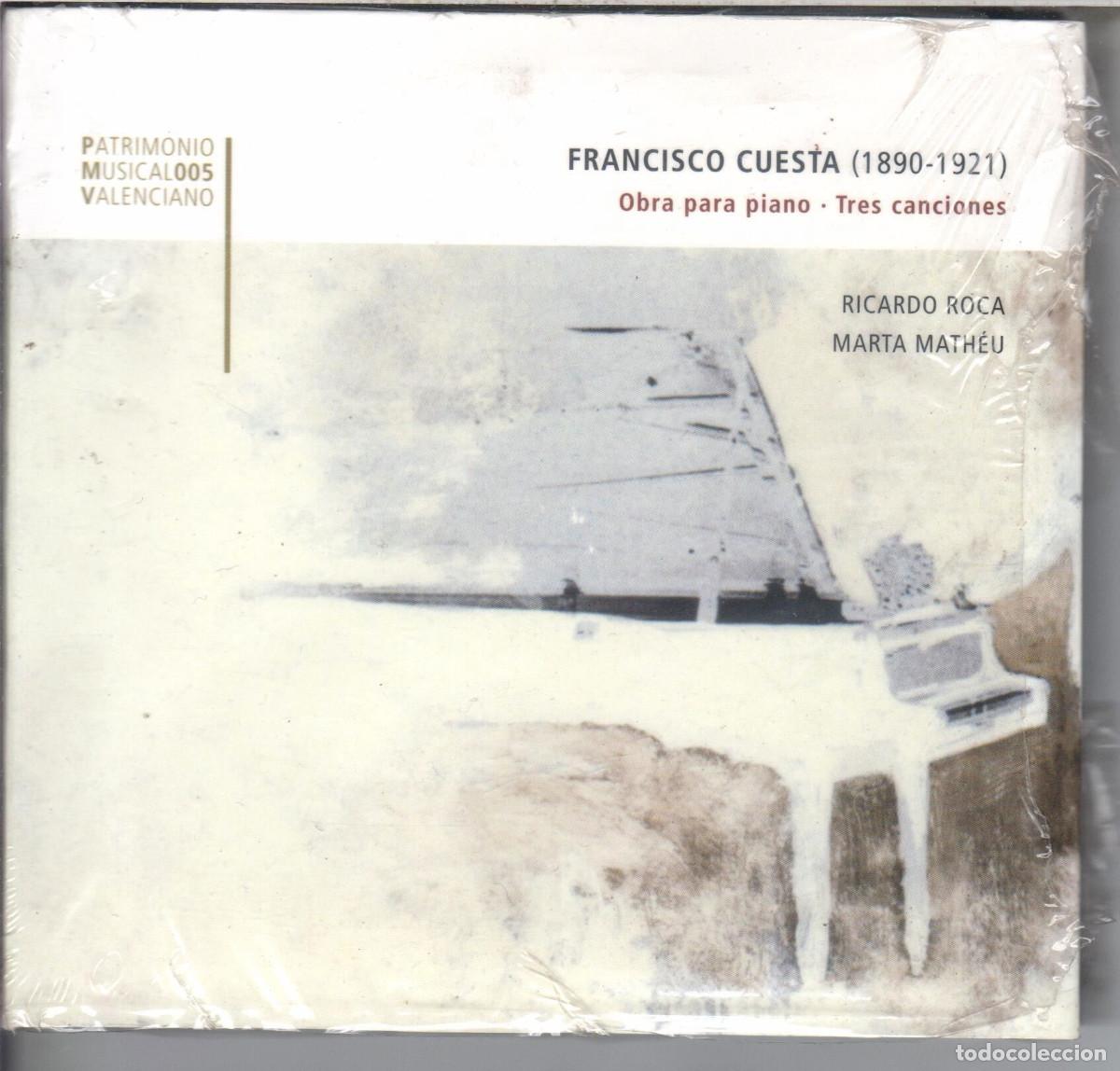 Music CDs: Francisco Cuesta: Obra para piano Tres canciones Nuevo precintado