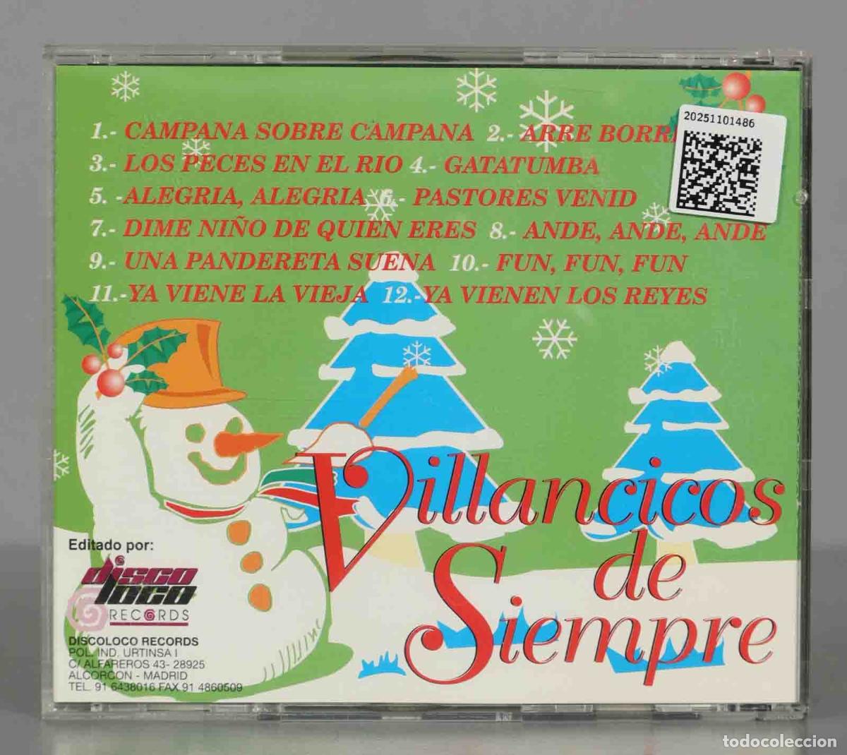 CDs de m&uacute;sica: CD. VILLANCICOS DE SIEMPRE - Foto 2