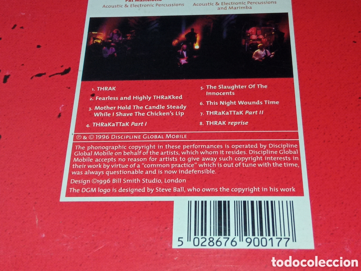 CDs de m&uacute;sica: KING CRIMSON - THRaKaTTaK (1996) - Foto 8
