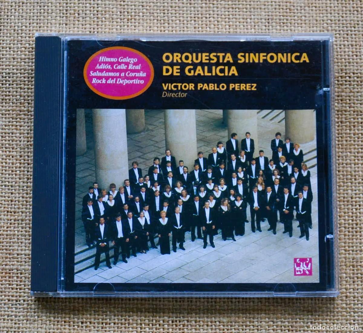 CD di Musica: ORQUESTA SINF&Oacute;NICA DE GALICIA & V&iacute;ctor Pablo P&eacute;rez CD 1993 Himno Galego Rock del Deportivo