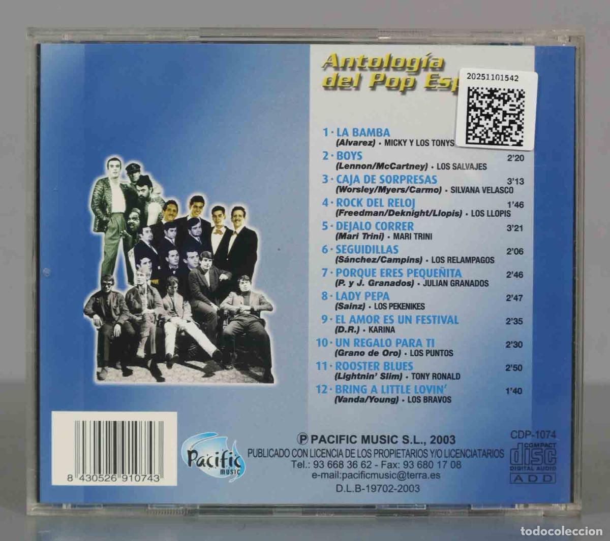 CDs de m&uacute;sica: CD. ANTOLOGIA DEL POP ESPA&Ntilde;OL - Foto 2