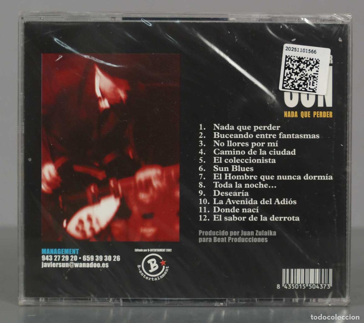 CDs de m&uacute;sica: CD. Javier Sun &ndash; Nada que perder. PRECINTADO - Foto 2