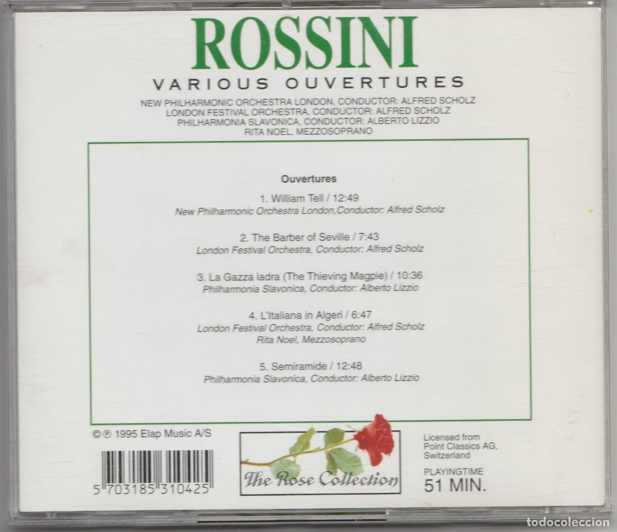 CDs de m&uacute;sica: CD ROSSINI - VARIOUS OUVERTURES - Foto 2