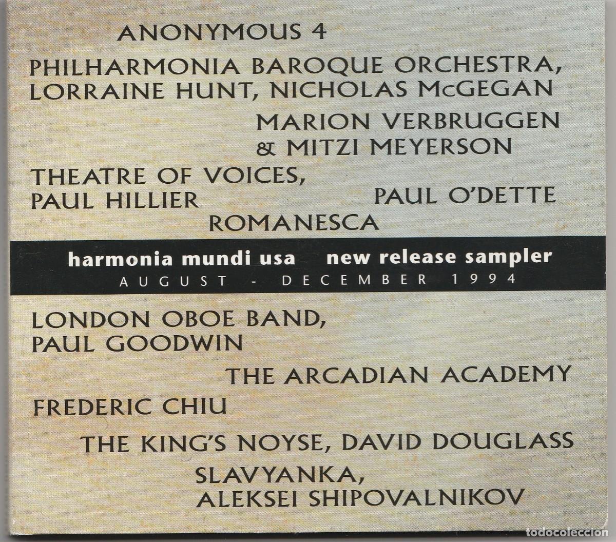 CDs de Musique: CD HARMONIA MUNDI USA - New Release Sampler (August - December 1994) - DIGIPACK