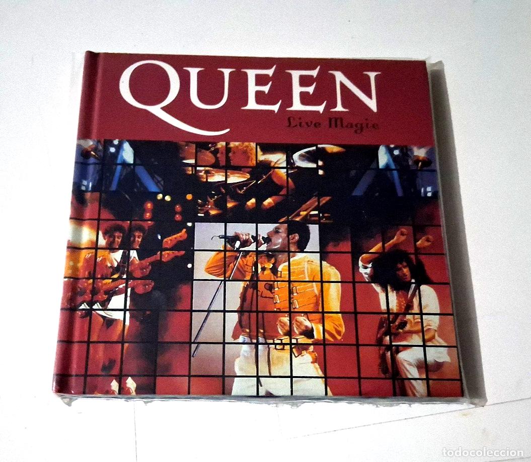 CDs de m&uacute;sica: QUEEN &rdquo;LIVE MAGIC&rdquo; CD + LIBRO 15 TRACKS COMO NUEVO - Foto 1