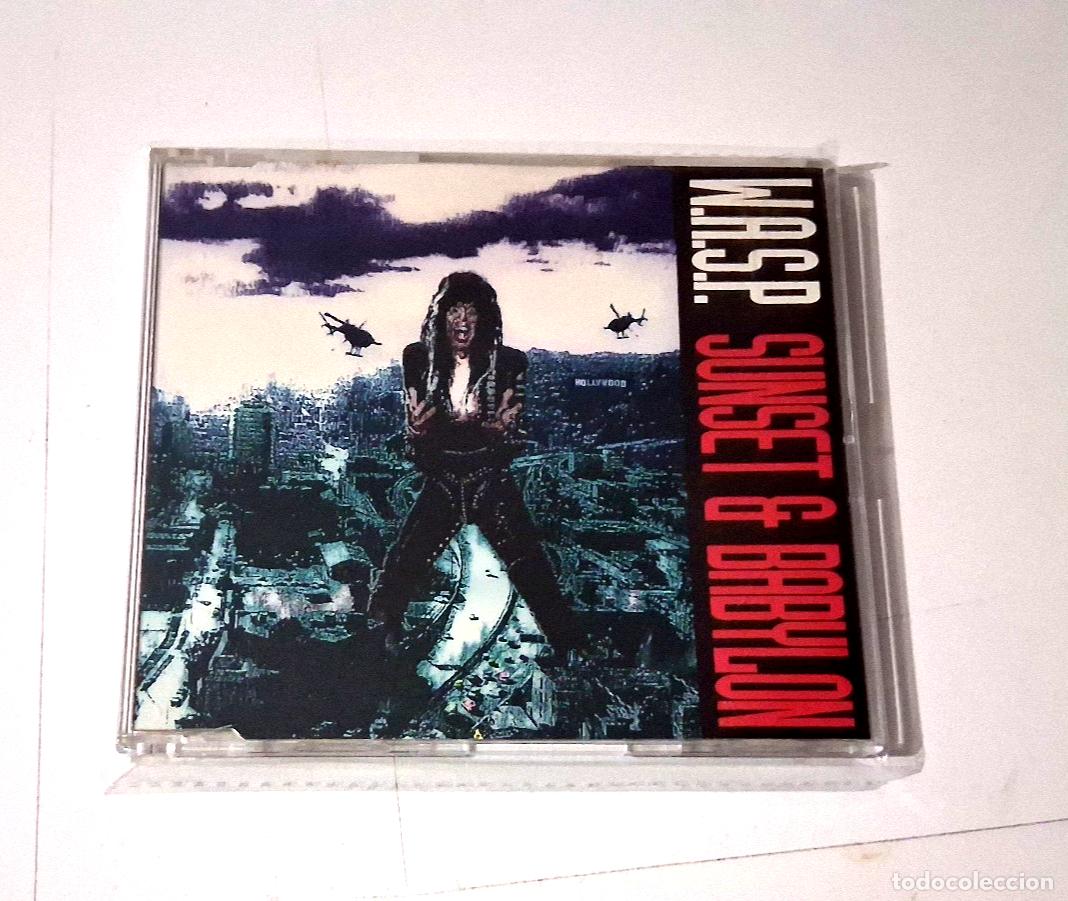 CDs de m&uacute;sica: W.A.S.P. &rdquo;SUNSET & BABYLON&rdquo; CD SINGLE 4 TRACKS COMO NUEVO - Foto 1