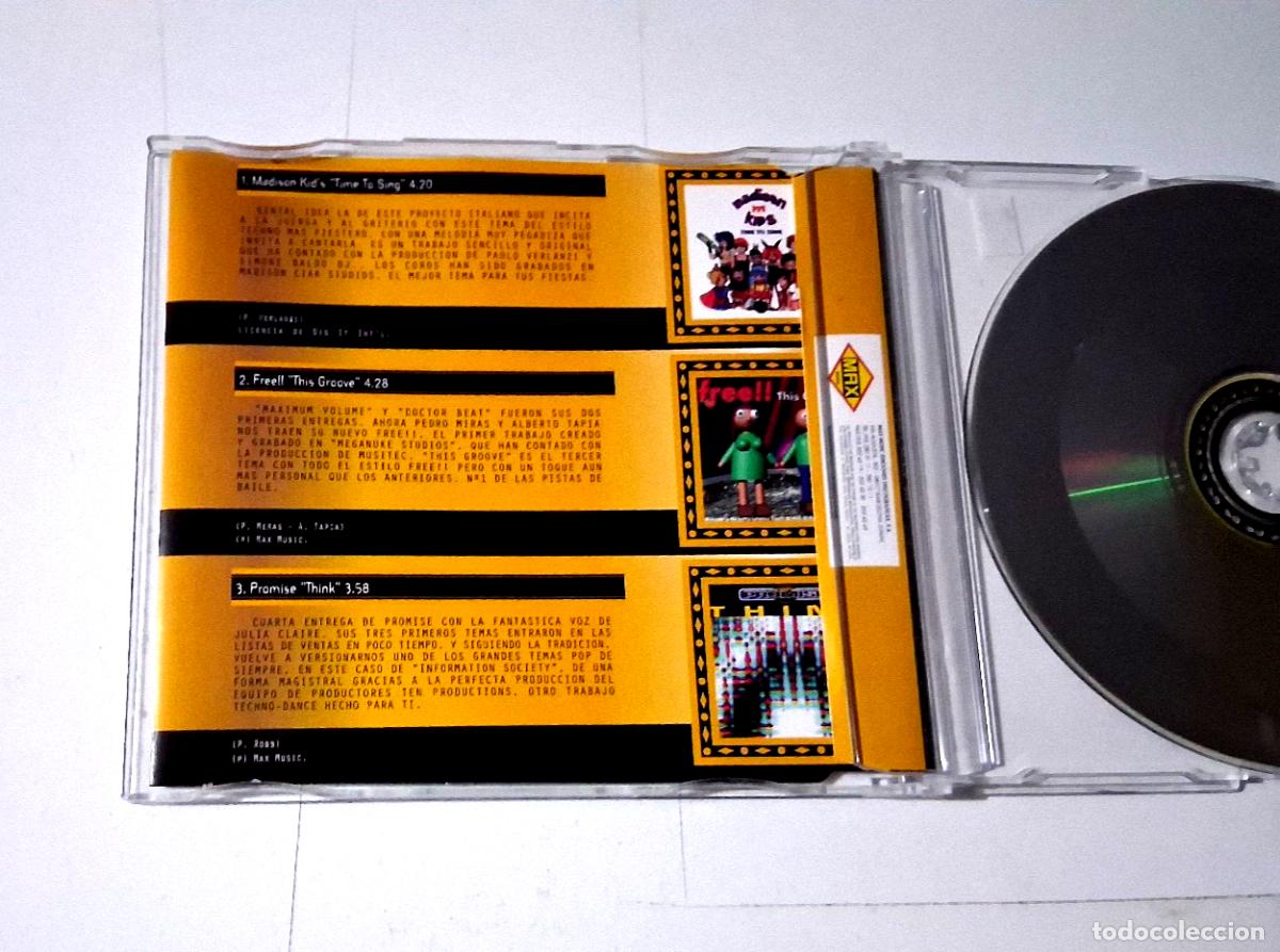 CDs de m&uacute;sica: CD &rdquo;PROMO MAX 46&rdquo; CD SINGLE 6 TRACKS - Foto 2