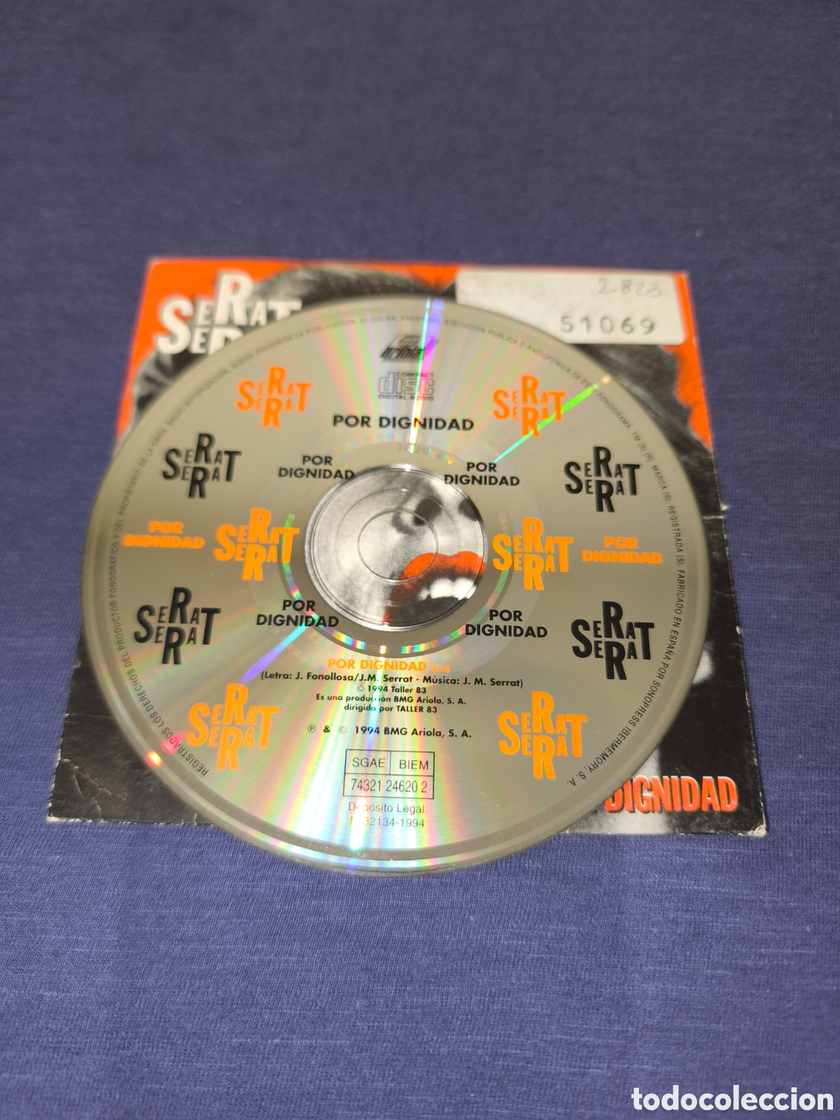 CDs de m&uacute;sica: Serrat Por dignidad single CD - Foto 3