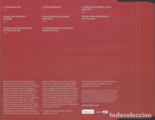 CDs de m&uacute;sica: Single Simply Red &lrm;&ndash; Fake - Foto 3