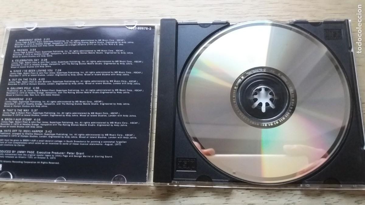 CDs de m&uacute;sica: Led Zeppelin. Led Zeppelin III. CD remaster 1994 - Foto 3