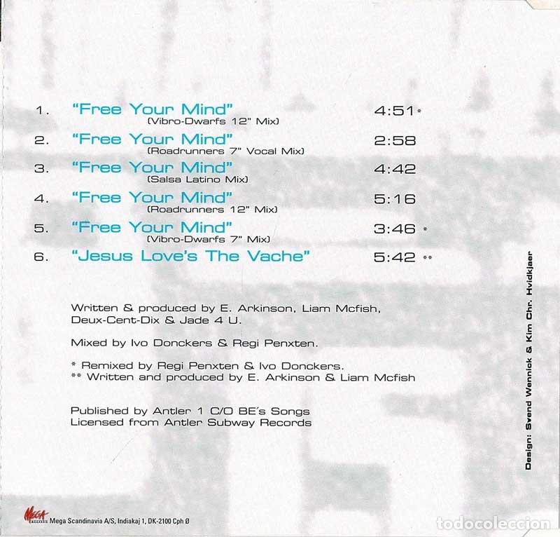 CDs de m&uacute;sica: Milk Incorporated - Free Your Mind. CD Maxi-Single - Foto 2