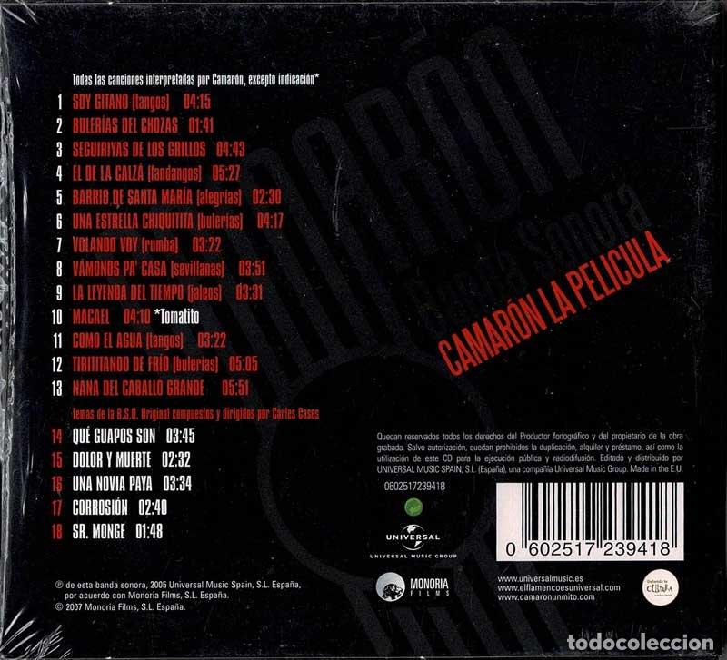 CDs de m&uacute;sica: Camar&oacute;n - La Pel&iacute;cula. Banda Sonora. CD - Foto 2