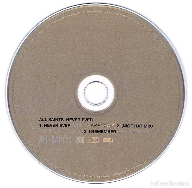 CDs de m&uacute;sica: All Saints - Never Ever. CD Single Promo (s&oacute;lo disco) - Foto 1