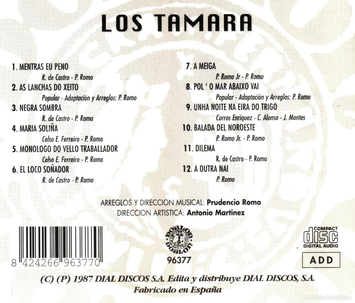 CDs de m&uacute;sica: �T989 - LOS TAMARA. LOS TAMARA. GALICIA. CD. - Foto 2