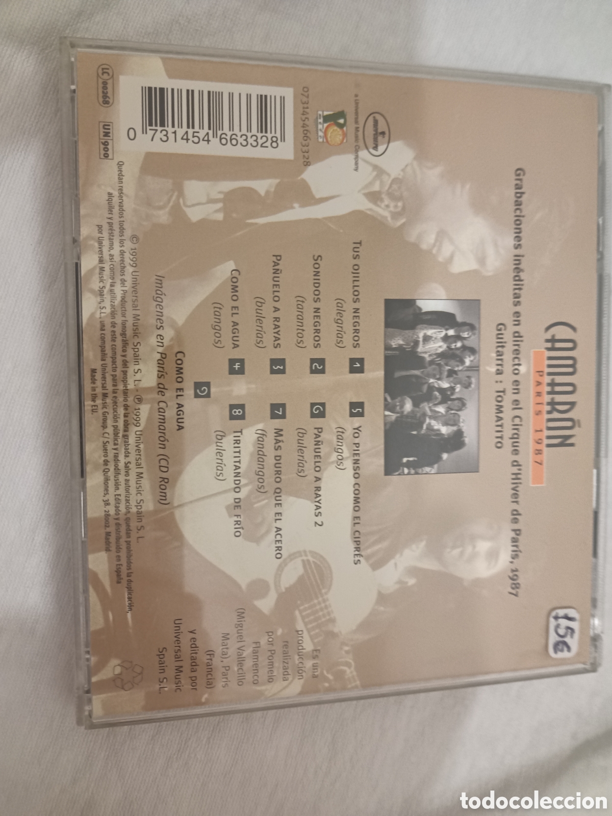 CDs de m&uacute;sica: CD Camar&oacute;n con Tomatito - Foto 2