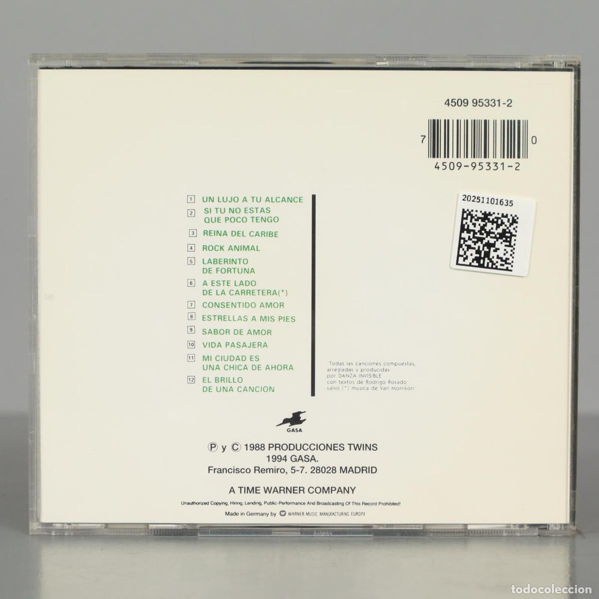 CDs de m&uacute;sica: CD. Danza Invisible &ndash; A Tu Alcance - Foto 2
