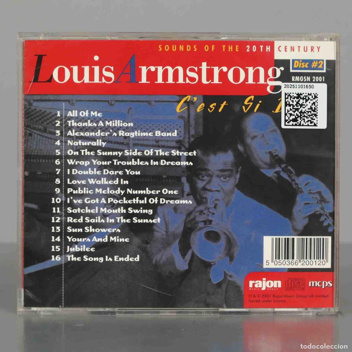 CDs de m&uacute;sica: CD. Louis Armstrong &ndash; C&acute;est Si Bon. DISC 2 - Foto 2
