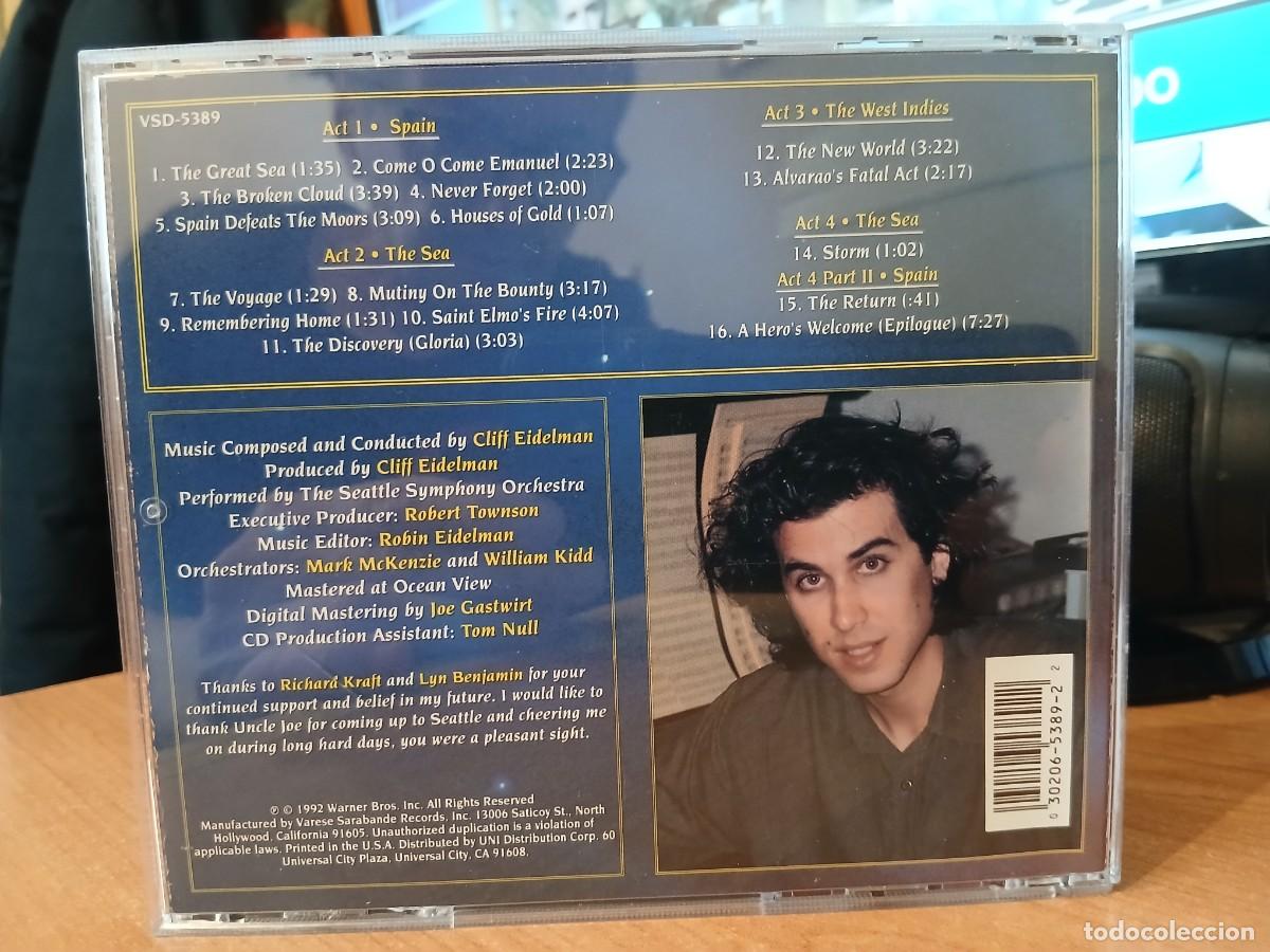 CDs de m&uacute;sica: CD SOUNDTRACK: THE DISCOVERY - CHRISTOPHER COLUMBUS - Foto 3