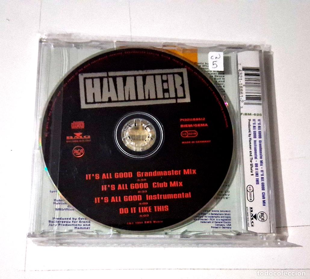 CDs de m&uacute;sica: HAMMER &rdquo;ITS ALL GOOD &rdquo; CD SINGLE 4 TRACKS COMO NUEVO - Foto 2