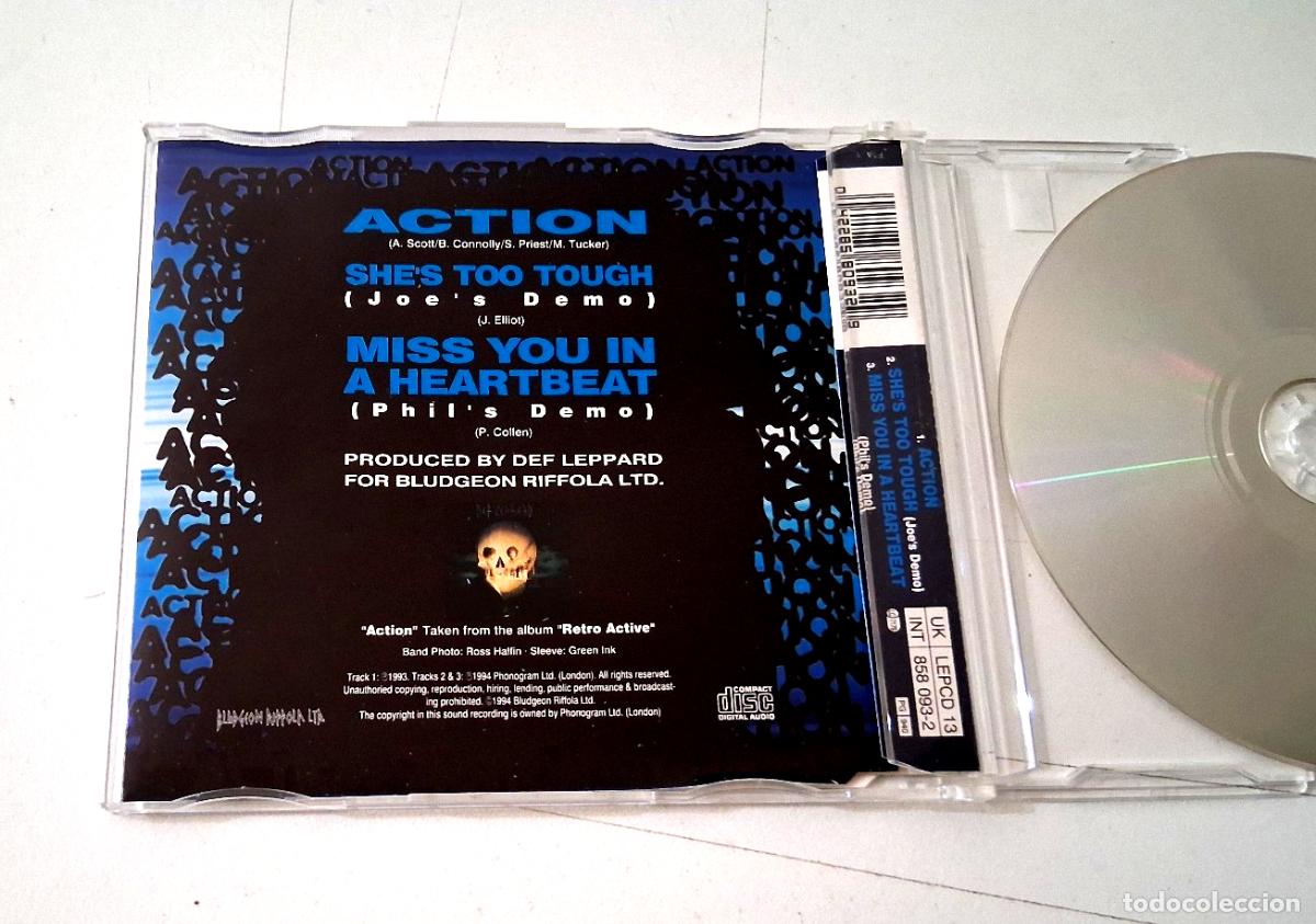 CDs de m&uacute;sica: DEF LEPPARD &rdquo;ACTION&rdquo; CD SINGLE 3 TRACKS COMO NUEVO - Foto 2