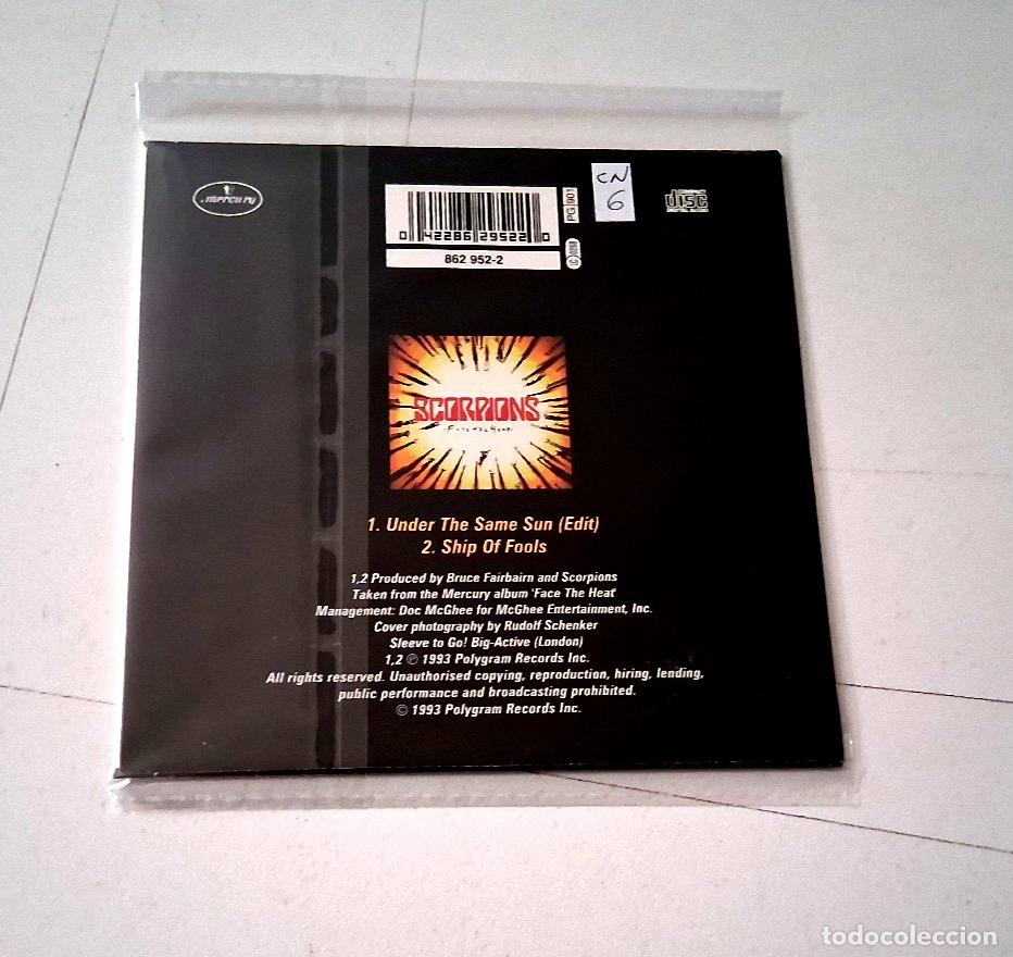 CDs de m&uacute;sica: SCORPIONS &rdquo;UNDER THE SAME SUN&rdquo; CD SINGLE 2 TRACKS CARDBOARD COMO NUEVO - Foto 2