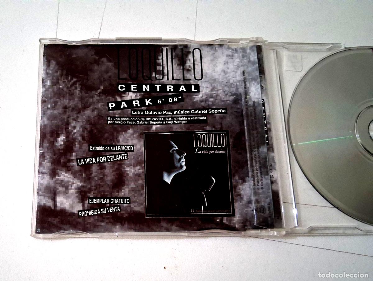 CDs de m&uacute;sica: LOQUILLO &rdquo;CENTRAL PARK&rdquo; CD SINGLE 1 TRACKS - Foto 2