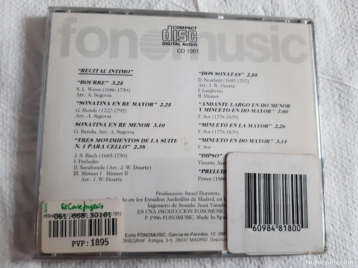 CDs de m&uacute;sica: CD. ANDRES SEGOVIA. RECITAL INTIMO CD - Foto 5