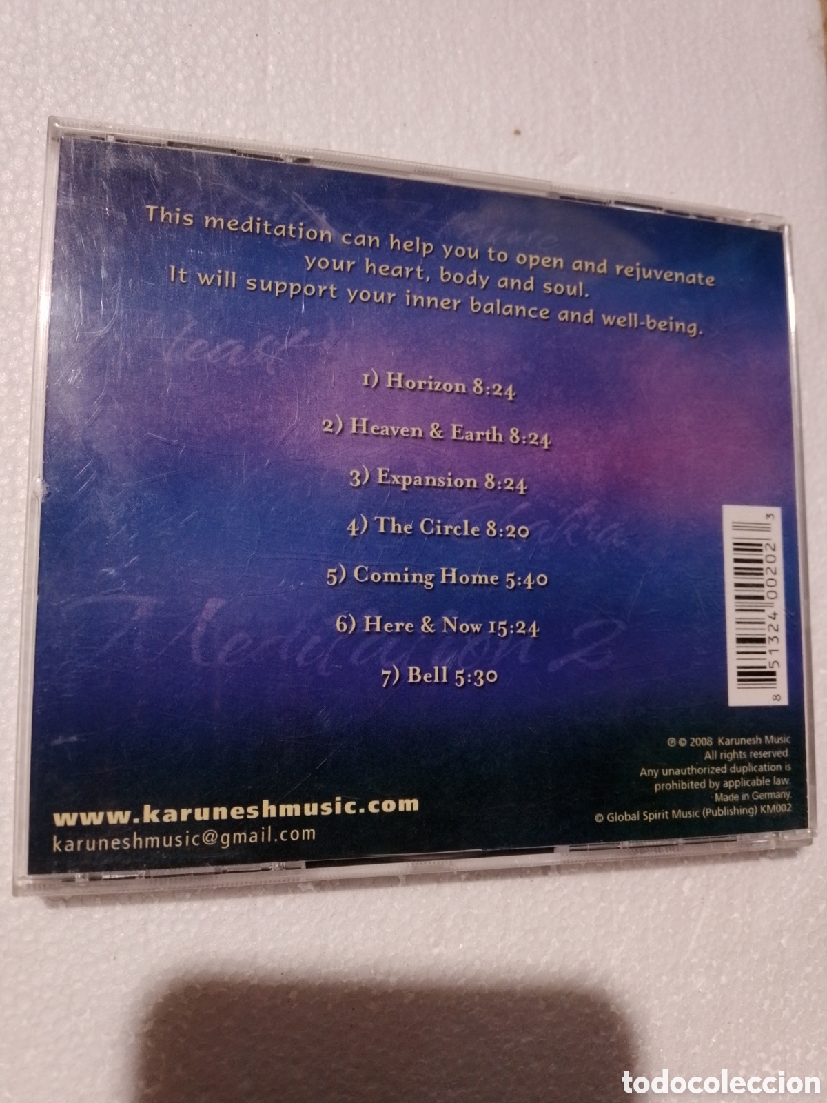 CDs de m&uacute;sica: CHAKRA - MEDITACION - KARUNESH - CD - Foto 2