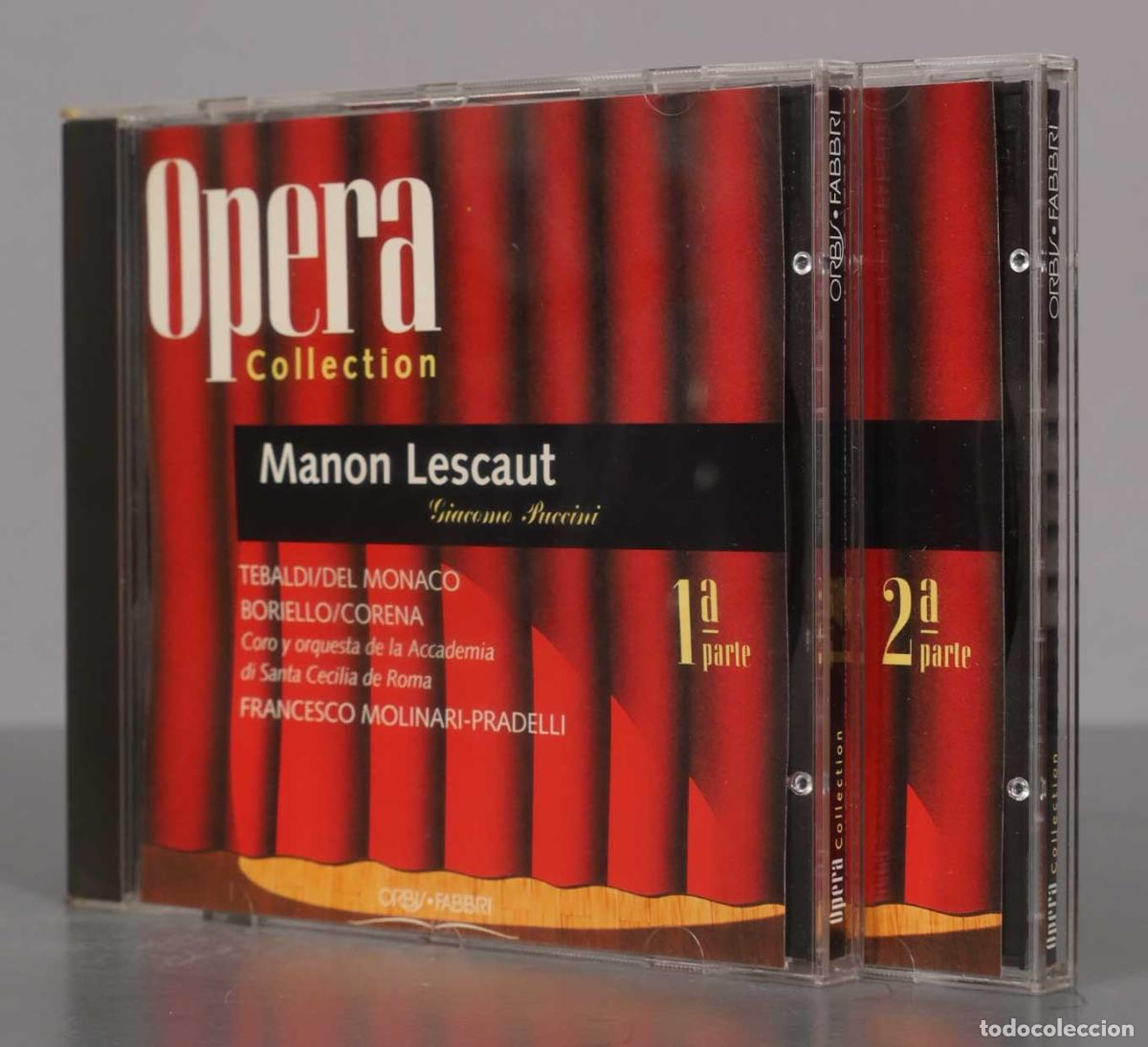 CDs de Musique: 2 CD. MANON LESCAUT. PUCCINI. MOLINARI-PRADELLI