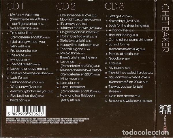 CDs de m&uacute;sica: CHET BAKER &ndash; BEST OF 3CD - Foto 2