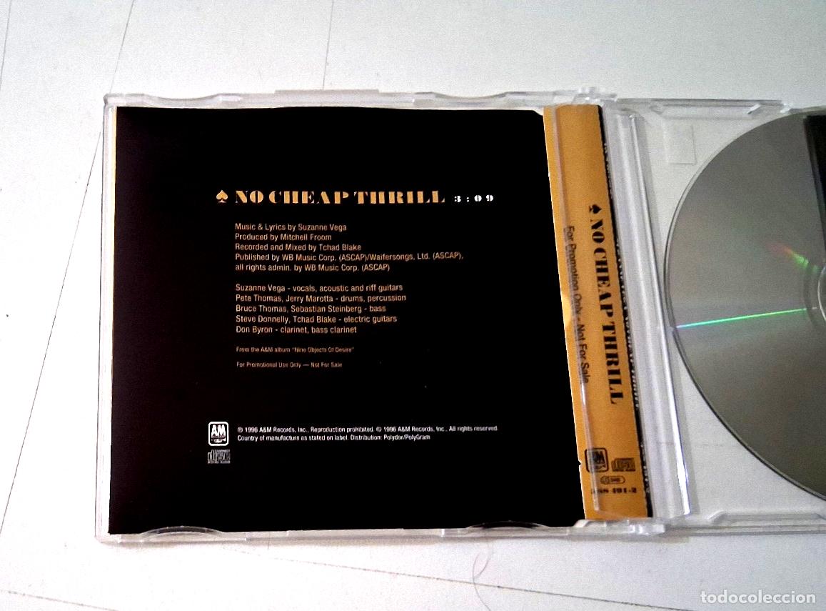 CDs de m&uacute;sica: SUZANNE VEGA &rdquo;NO CHEAP THRILL&rdquo; CD SINGLE 1 TRACKS - Foto 2
