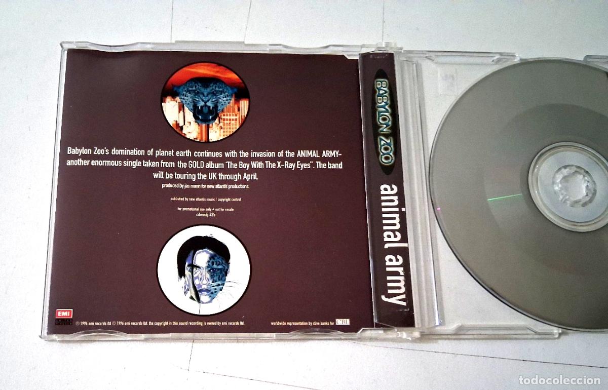 CDs de m&uacute;sica: BABYLON ZOO &rdquo;ANIMAL ARMY&rdquo; CD SINGLE 1 TRACKS - Foto 2