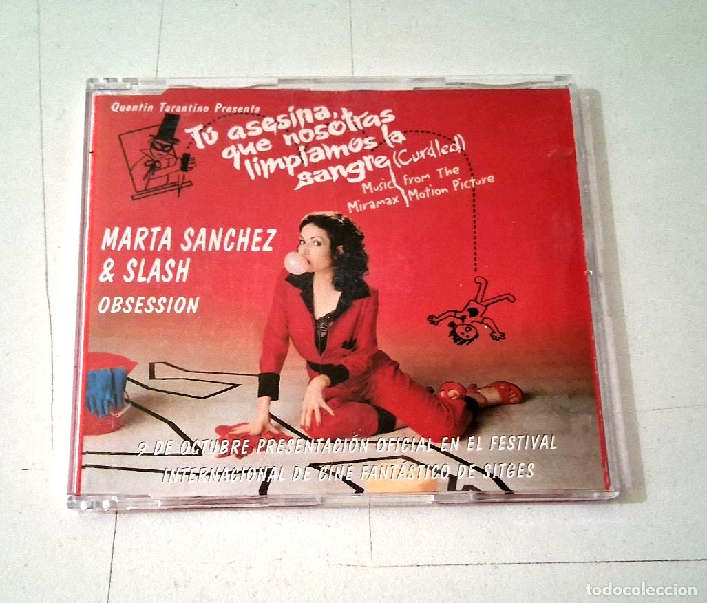 CDs de m&uacute;sica: MARTA SANCHEZ & SLASH &rdquo;OBSESSION&rdquo; CD SINGLE 1 TRACKS COMO NUEVO - Foto 1