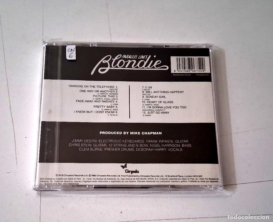 CDs de m&uacute;sica: BLONDIE &rdquo;PARALLEL LINES&rdquo; CD 12 TRACKS COMO NUEVO - Foto 2