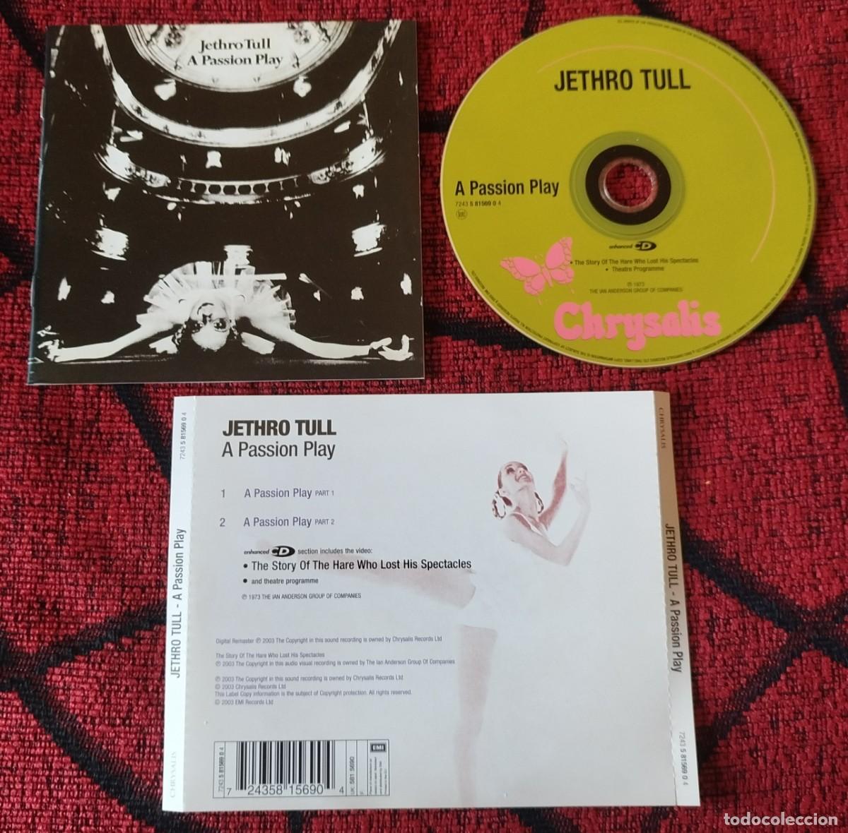 CDs de m&uacute;sica: JETHRO TULL ** A Passion Play ** CD REEDICION 2003 UK - Foto 1