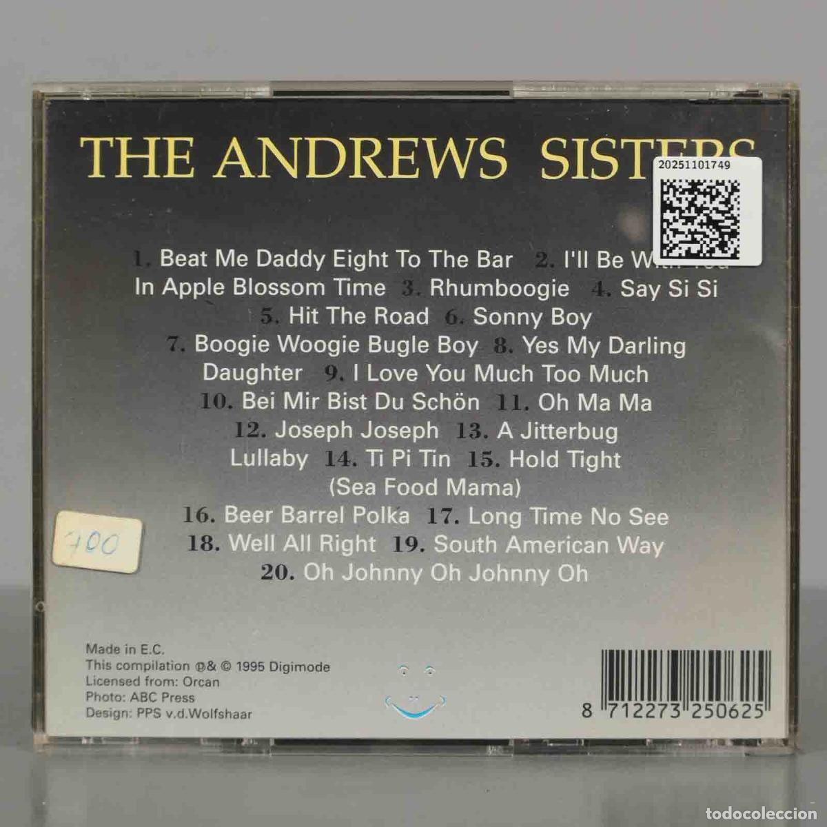 CDs de m&uacute;sica: CD. The Andrews Sisters &ndash; Anthology - Foto 2