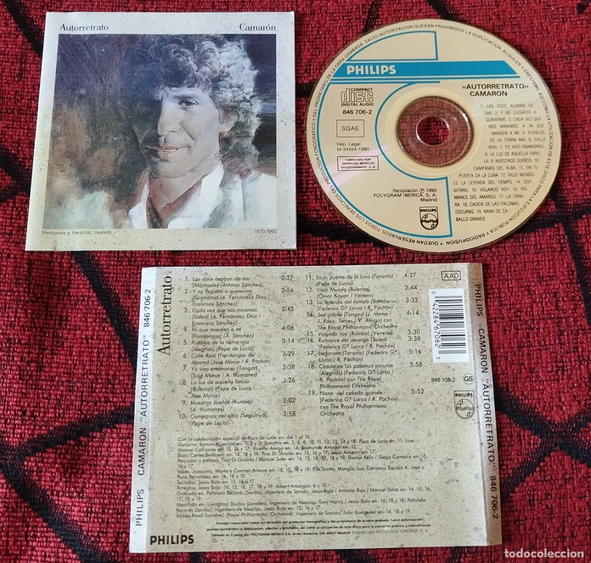 CDs de m&uacute;sica: CAMARON ** Autorretrato ** CD 1990 - Foto 1