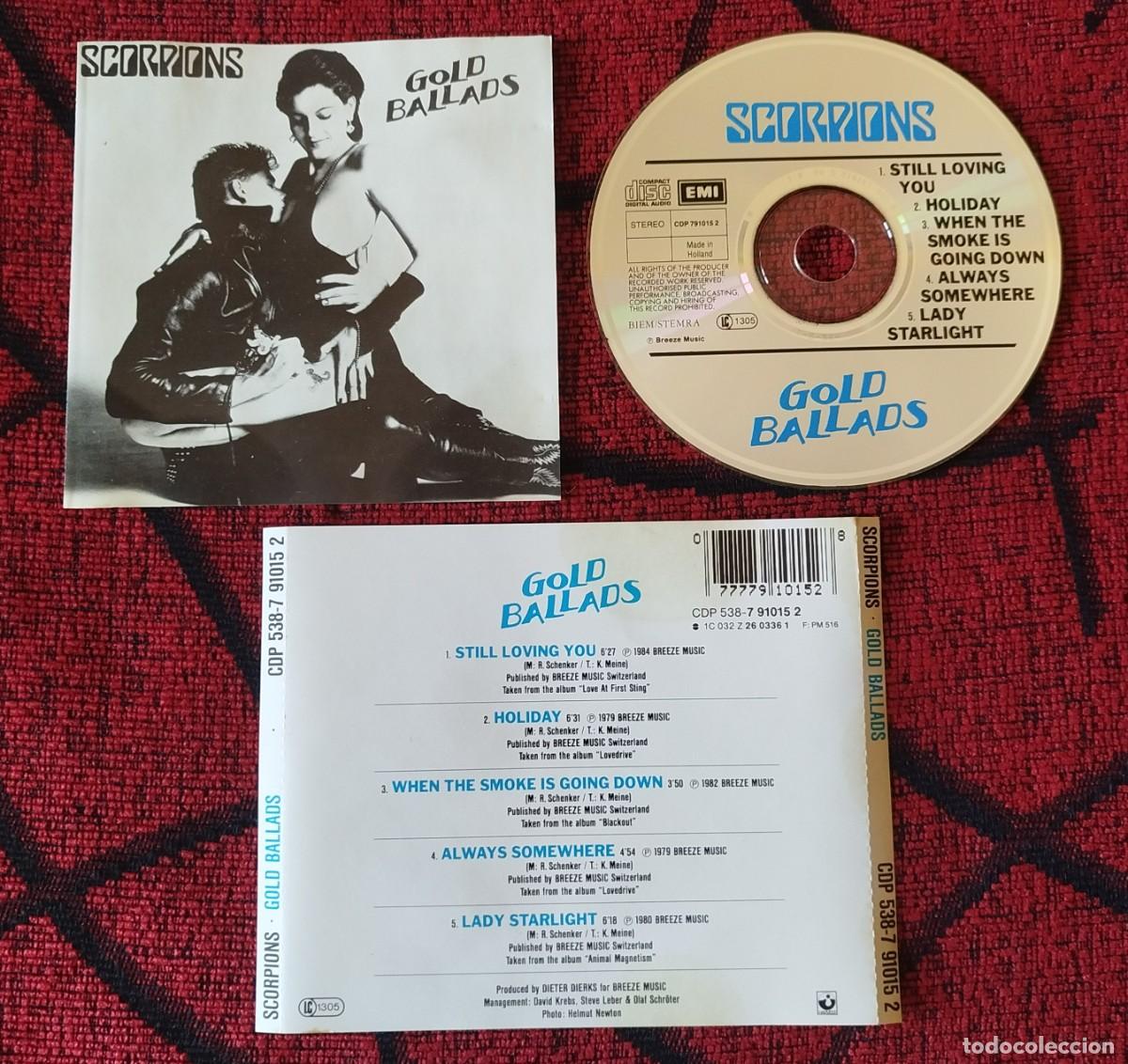 CDs de m&uacute;sica: SCORPIONS ** Gold Ballads ** CD HOLANDA - Foto 1