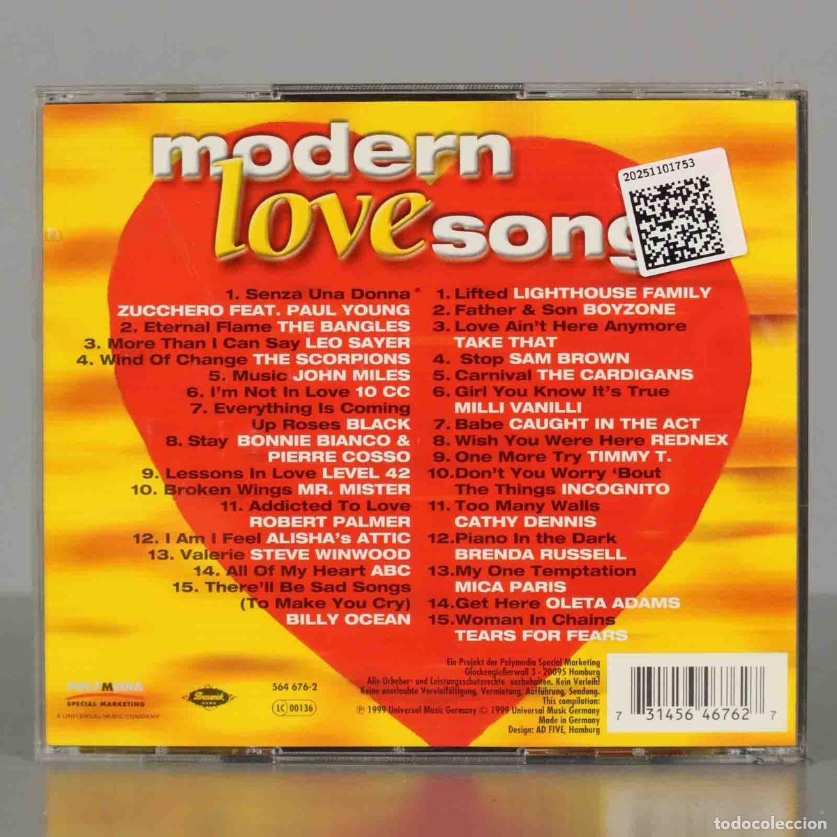 CDs de m&uacute;sica: CD. Various &ndash; Modern Love Songs - Foto 2