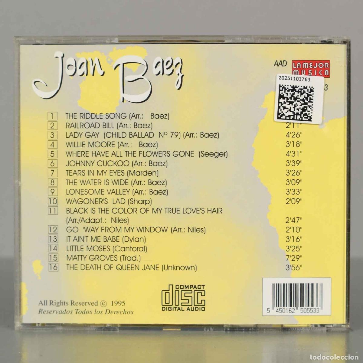 CDs de m&uacute;sica: CD. Joan Baez &ndash; The Riddle Song - Foto 2