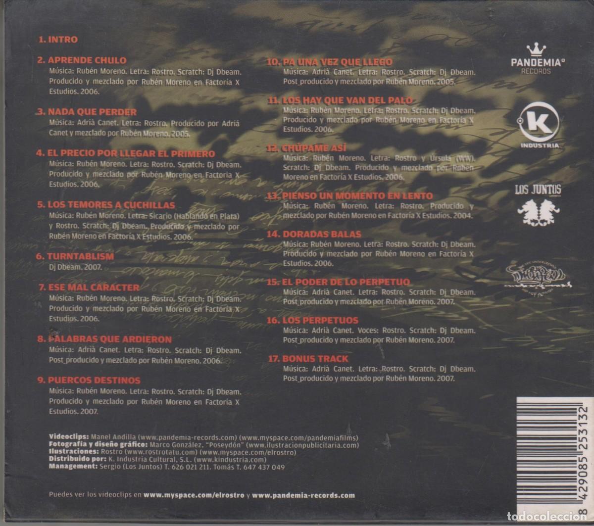 CDs de m&uacute;sica: Rostro cd Malos H&aacute;bitos 2007 - Foto 2