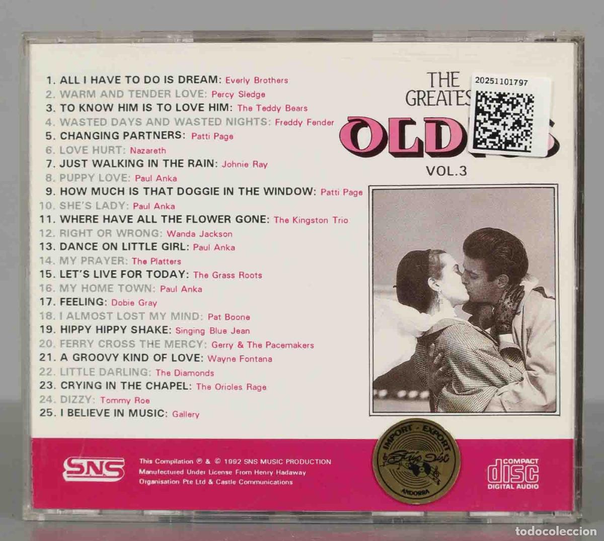 CDs de m&uacute;sica: CD. Various &ndash; Greatest Oldies. VOL 3 - Foto 2