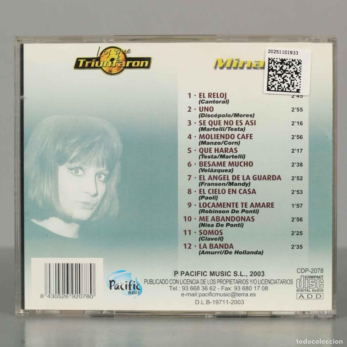 CDs de m&uacute;sica: CD. Mina - Los Que Triunfaron - Foto 2