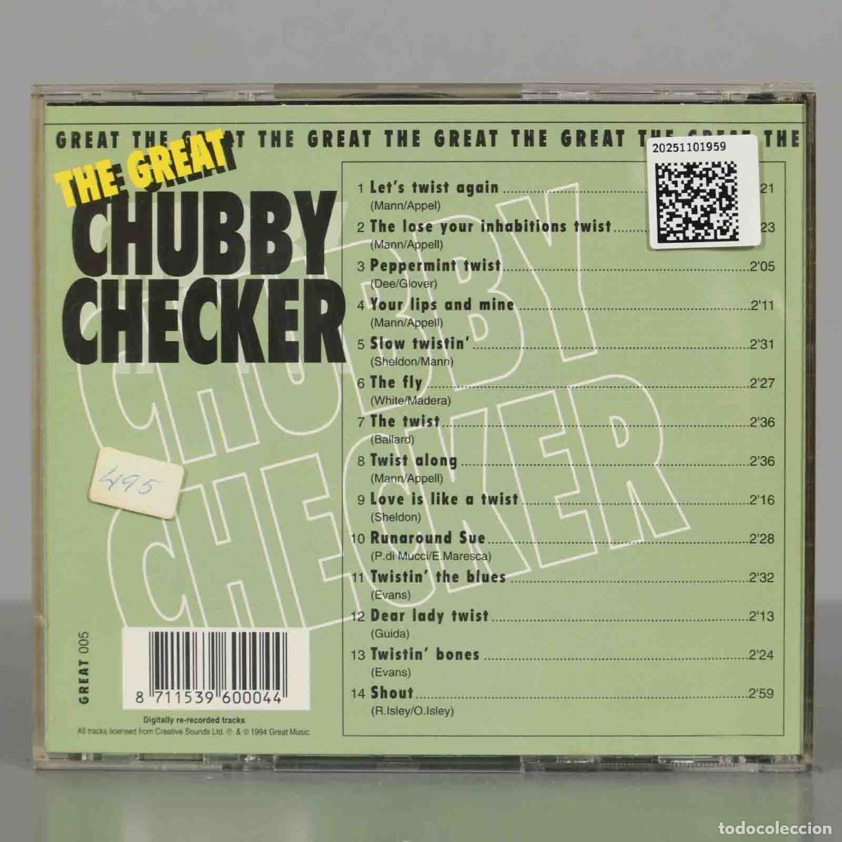 CDs de m&uacute;sica: CD. Chubby Checker &ndash; The Great Chubby Checker - Foto 2