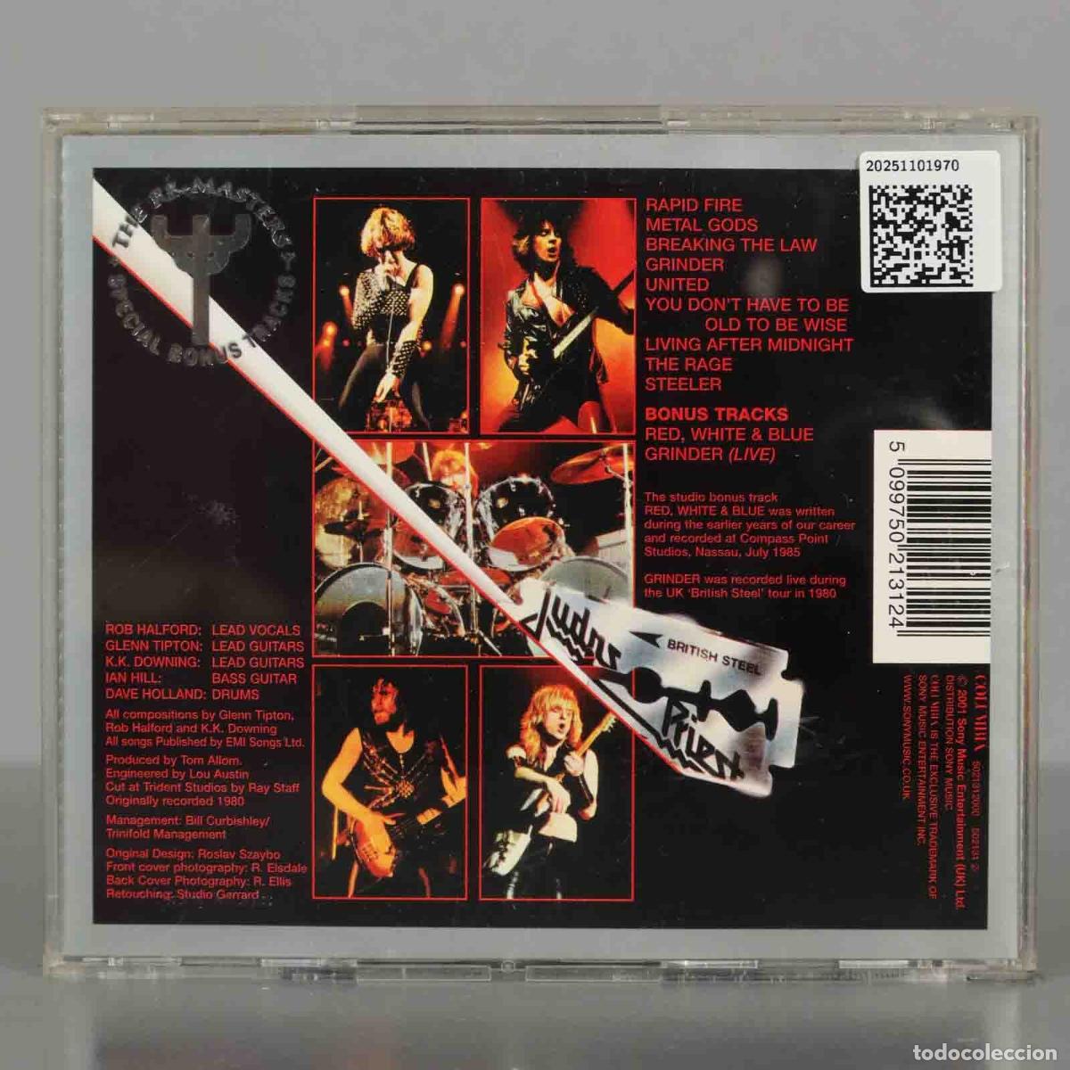 CDs de m&uacute;sica: CD. Judas Priest &ndash; British Steel - Foto 2