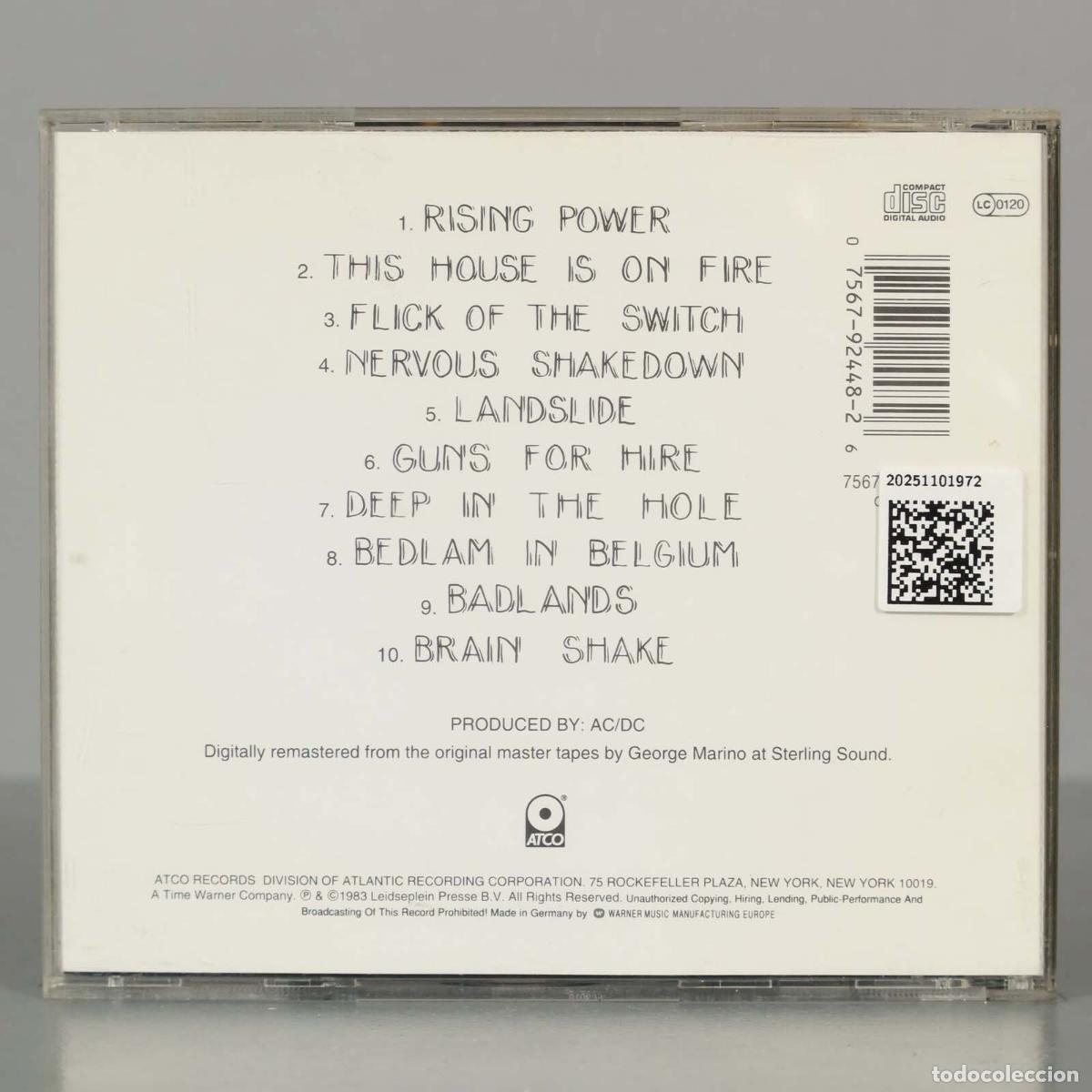 CDs de m&uacute;sica: CD. AC/DC &ndash; Flick Of The Switch - Foto 2
