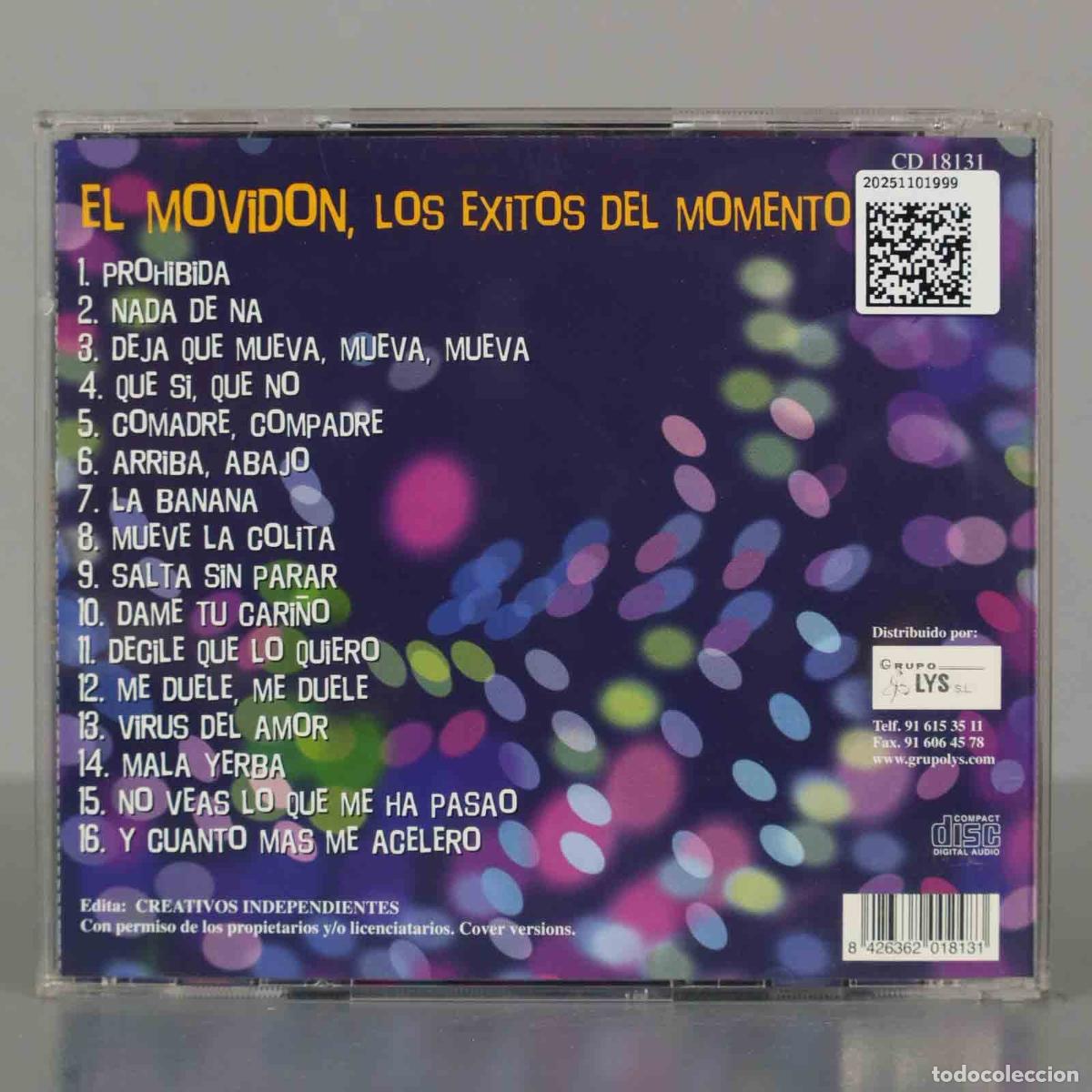CDs de m&uacute;sica: CD. Unknown Artist &ndash; El Movidon &iexcl;Los Exitos Del Momento! - Foto 2