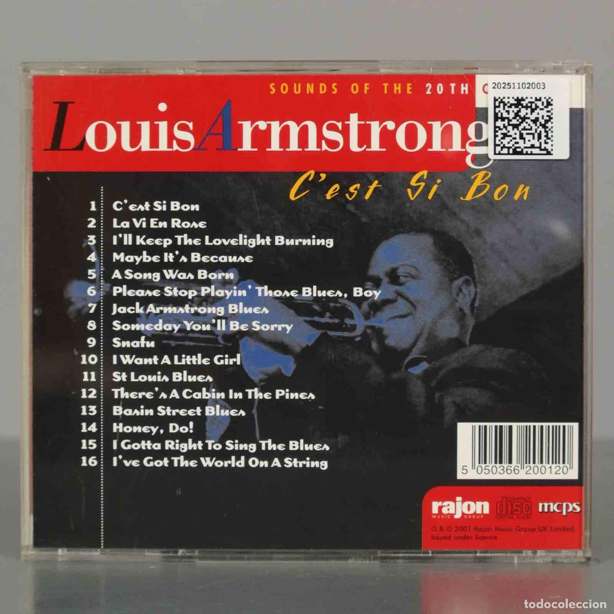 CDs de m&uacute;sica: CD. LOUIS ARMSTRONG C&acute;EST SI BON. DISC 1 - Foto 2