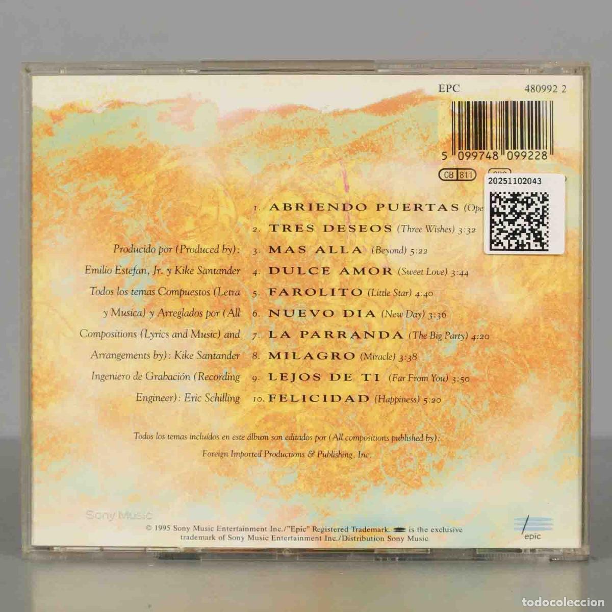 CDs de m&uacute;sica: CD. Gloria Estefan &ndash; Abriendo Puertas - Foto 2